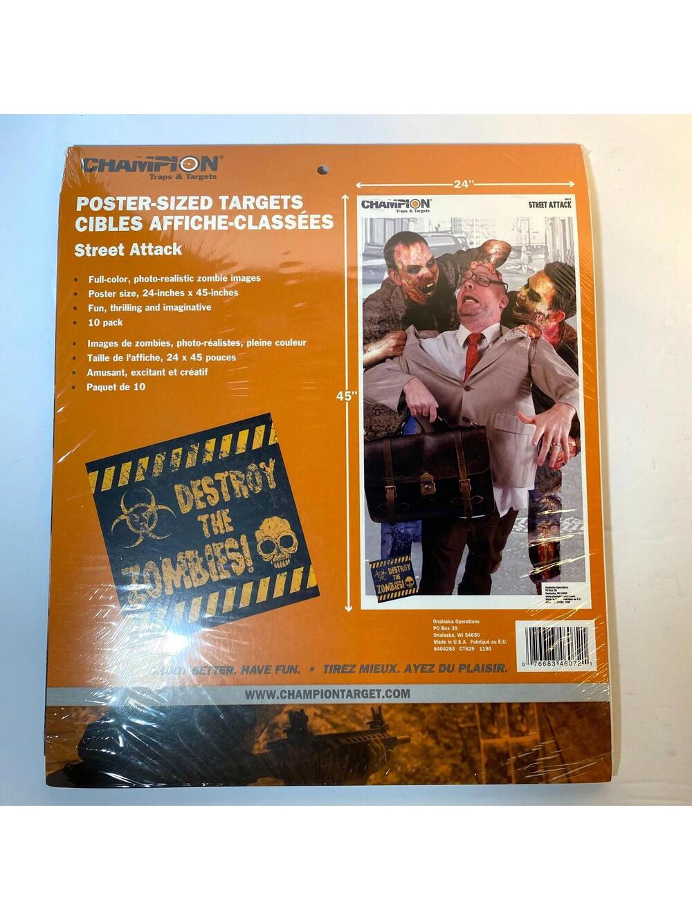 Champion Trap and Target Street Attack Zombie Target - poster size #4672